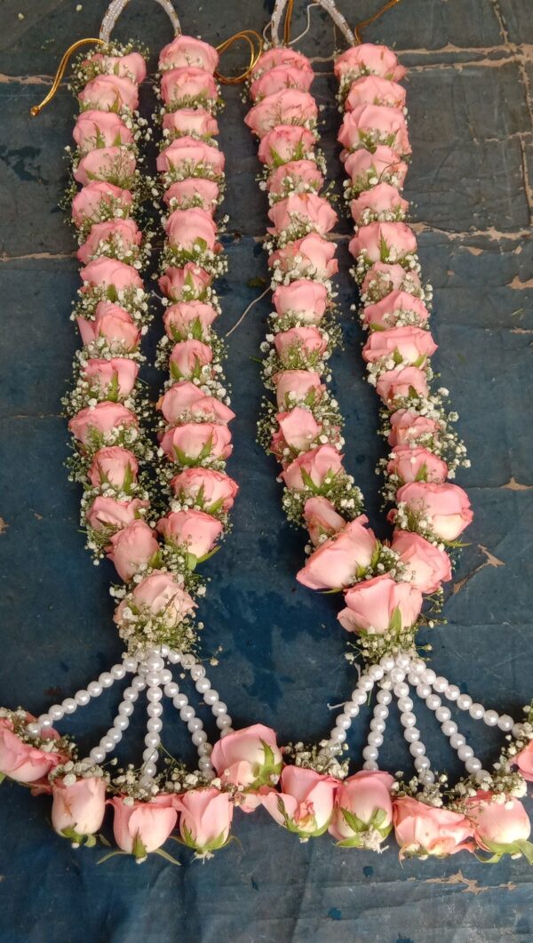 Dark Pink Rose Varmala